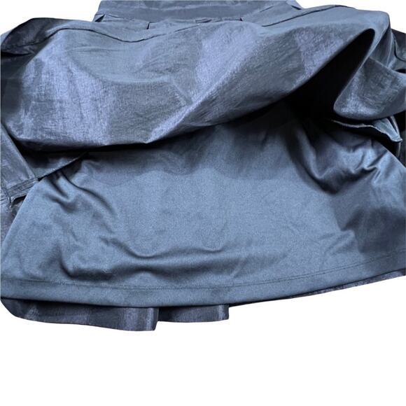 Jessica Simpson Sleeveless V-Neck Black Taffeta Cocktail Dress with Bow Size 6 - Picture 9 of 16